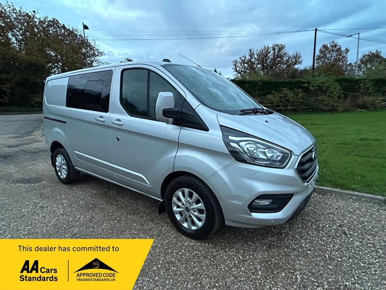 2020 Ford Transit Custom 2.0 EcoBlue 130ps Low Roof D/Cab Limited Van Auto PANEL VAN DIESEL Autom...