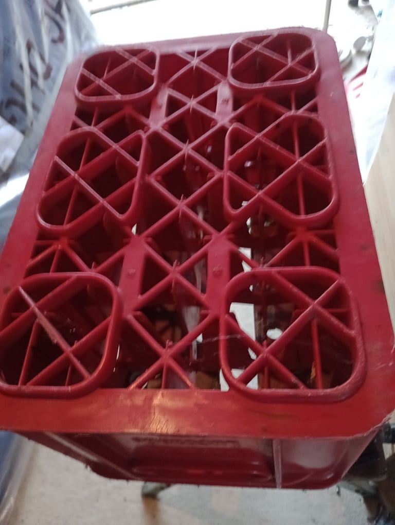 Vintage lucozade plastic crate 