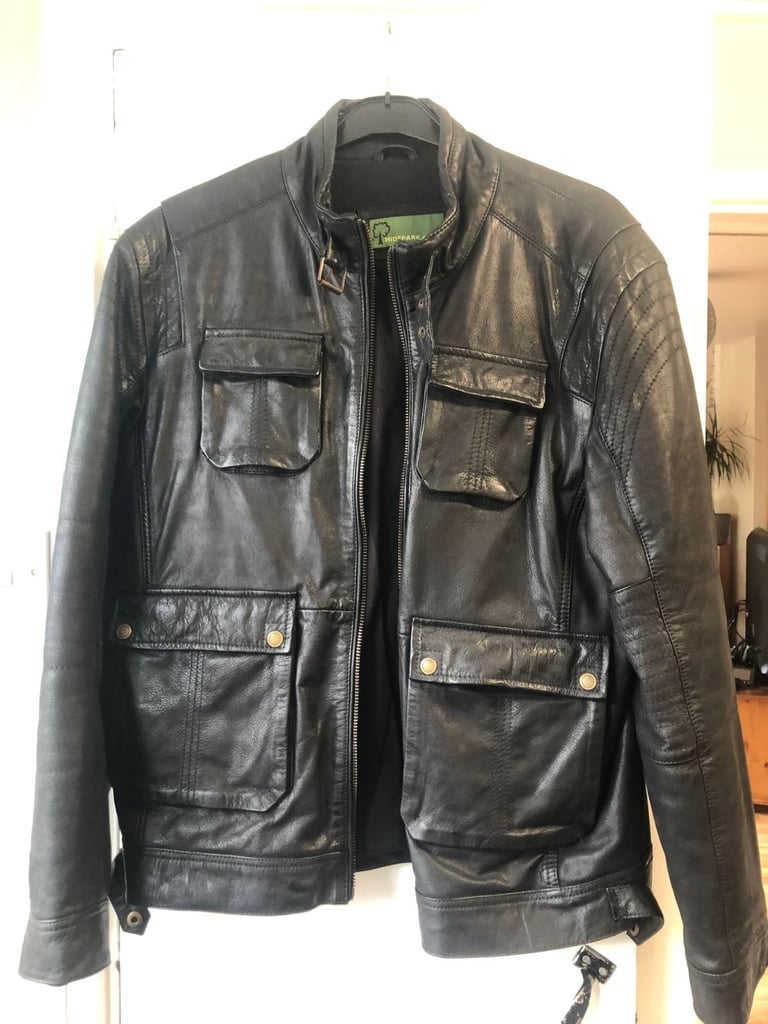 image for MENS HEAVY LEATHER JACKET 
