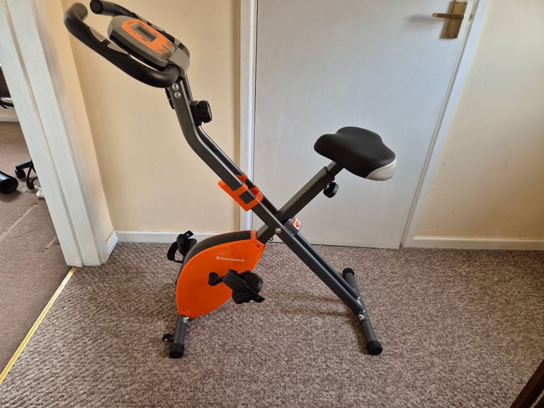 image for Songmics 8 Level Exercise Bike Foldable Digital Display