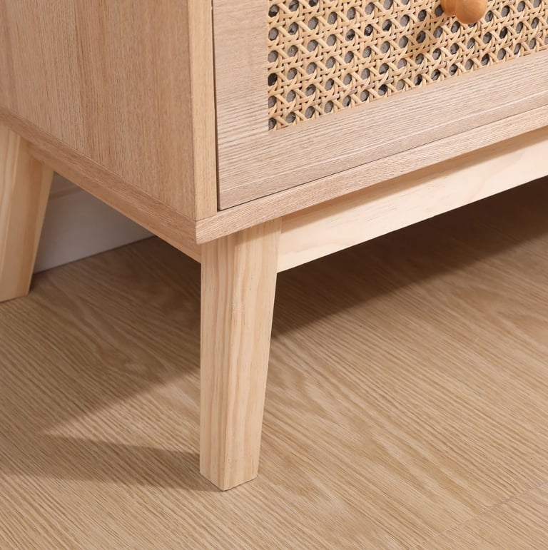 Chest of 3 Drawers with Pine Legs Clothes Storage Chest Storage Unit for Bedroom Living Room.