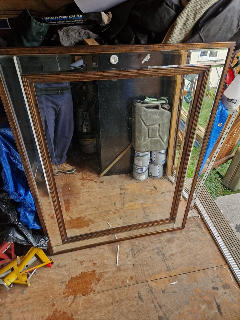 image for Very Large gallery torino mirror bronze crackle