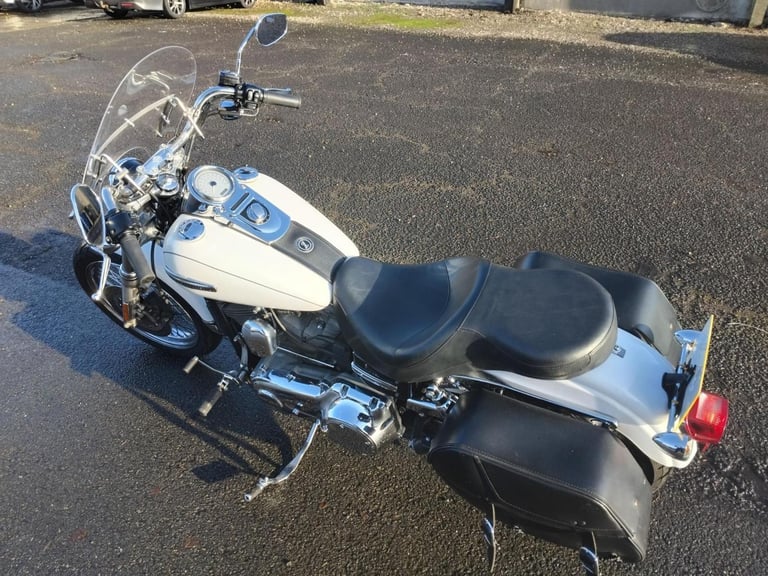 2006 56 HARLEY DAVIDSON FXDC SUPER GLIDE CU 1584 SUPERGLIDE CUSTOM CRUISER WHITE