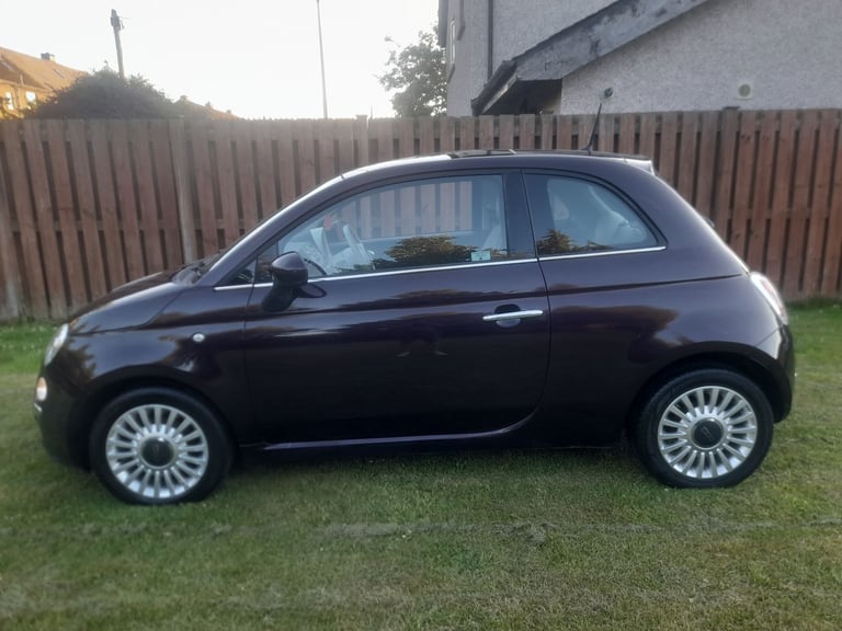 2013 FIAT 500 1.2i LOUNGE LIMITED PURPLE ULEZ FREE MOT  02/2026 SUPERB