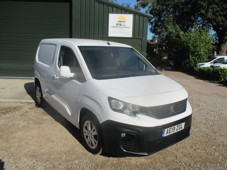 2019 Peugeot Partner 1000 1.6 BlueHDi 100 Asphalt Van NO VAT 12 MONTHS MOT 3 SEATS NAV PANEL VAN ...