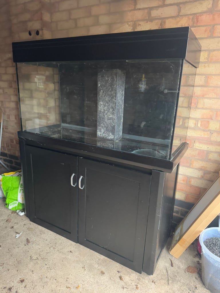image for Aqua 400 black marine tropical fish tank aquarium setup delivery🚚
