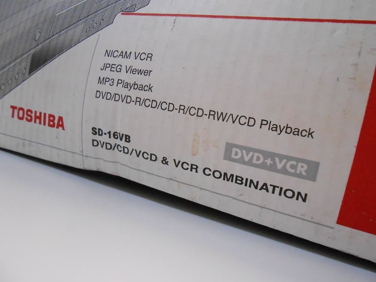 Toshiba VHS Player SD16VB VHS Video part is Fine / DVD player is faulty / Selling as a VHS only