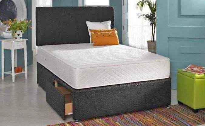 Double Divan Bed with Headboard + Mattress – TODAY DELIVERY!