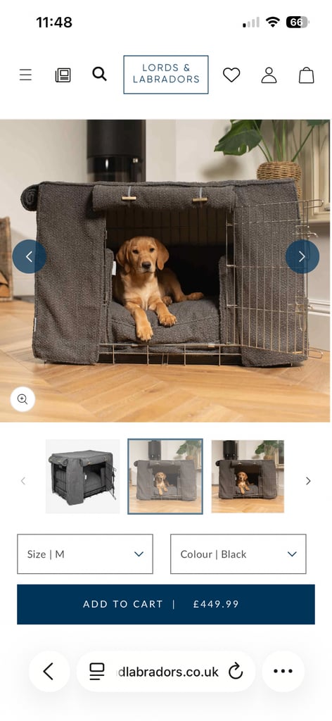 Lords and Labrador's size medium dog crate