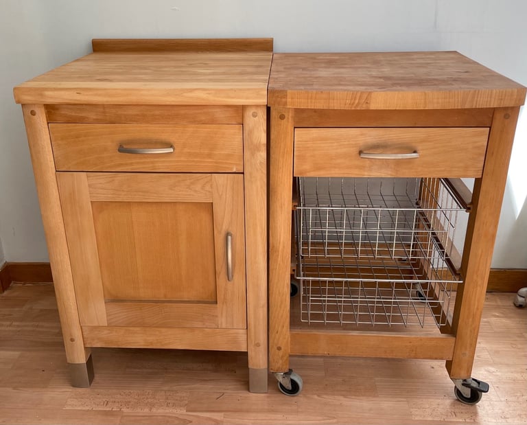 M&S Solid wood (oak) kitchen unit. 
