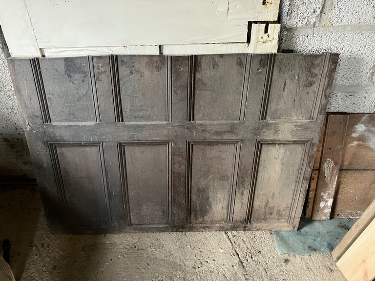 image for Two sections of Georgian oak panelling 