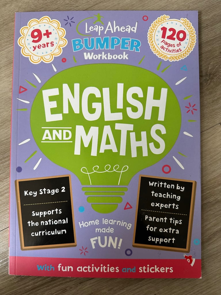 English and Maths workbook key stage 2- unused