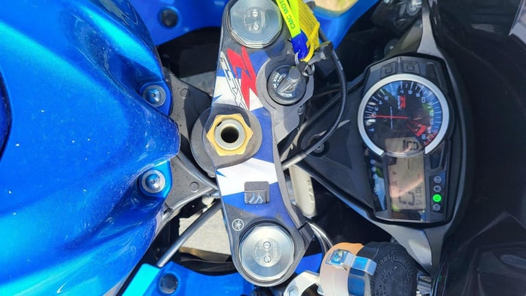 2014 14 SUZUKI GSXR 1000 L4 GSXR1000 SUPERBIKE SPORT BLUE  WHITE HPI CLEAR