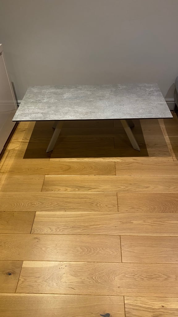 image for Light Grey Coffee Table – Modern Rectangular Design