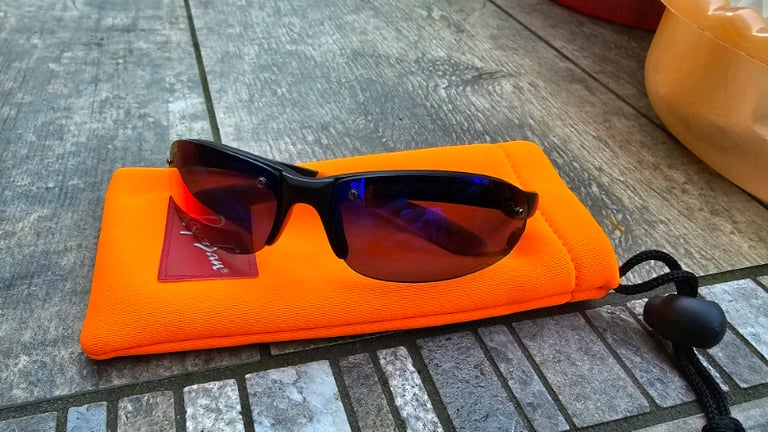 image for Ray-Ban Junior Matte black w/red multi layer mirror lenses sunglasses