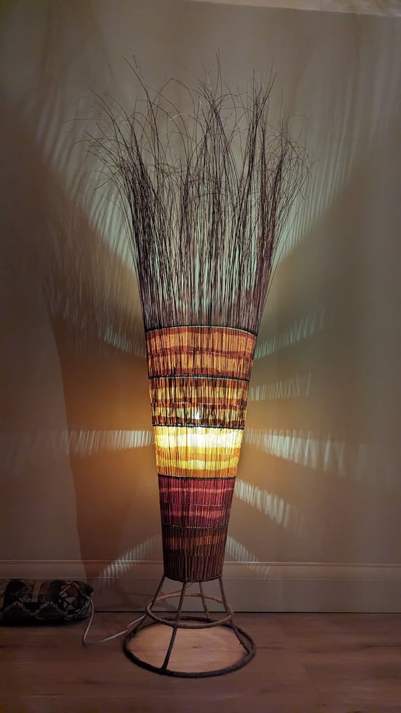 image for Rattan Quirky Floor Lamp