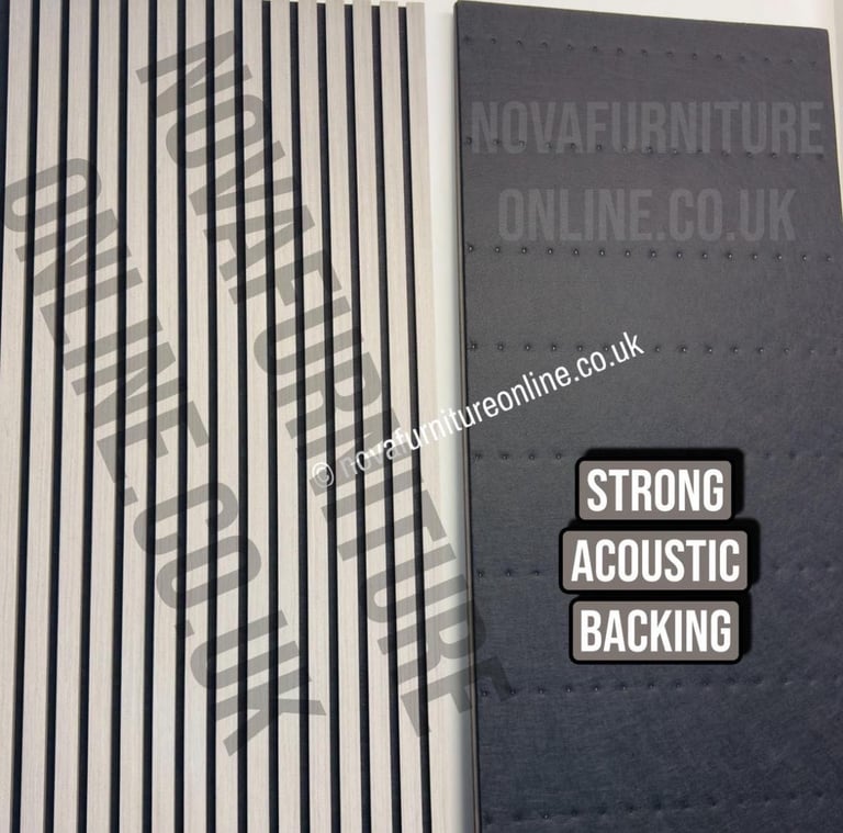 Acoustic slat wall panels 