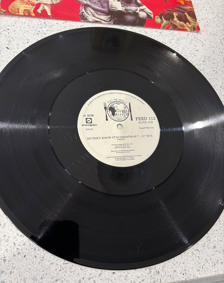 Band Aid Feel the World 12 inch vinyl 