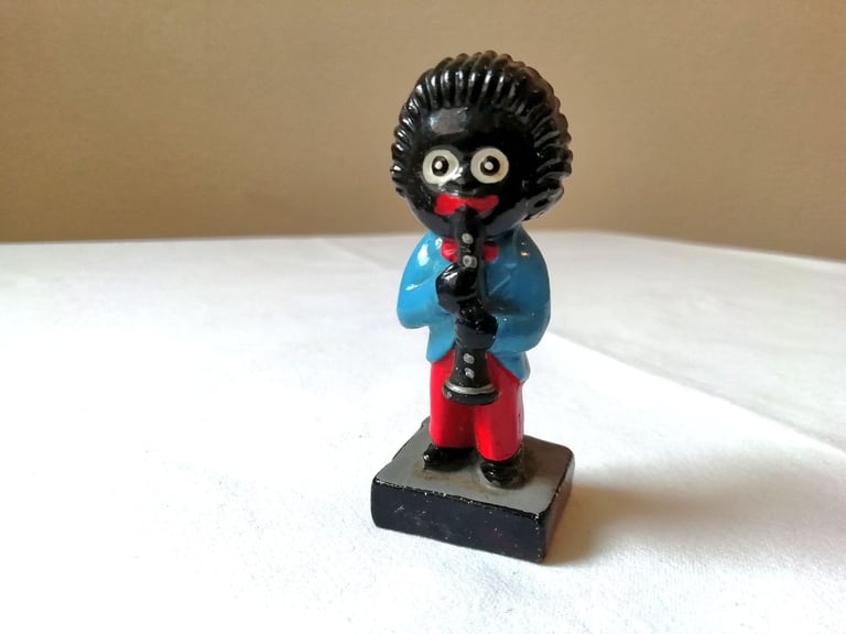 image for Vintage Robertson hand-painted pottery figurine – Clarinettist