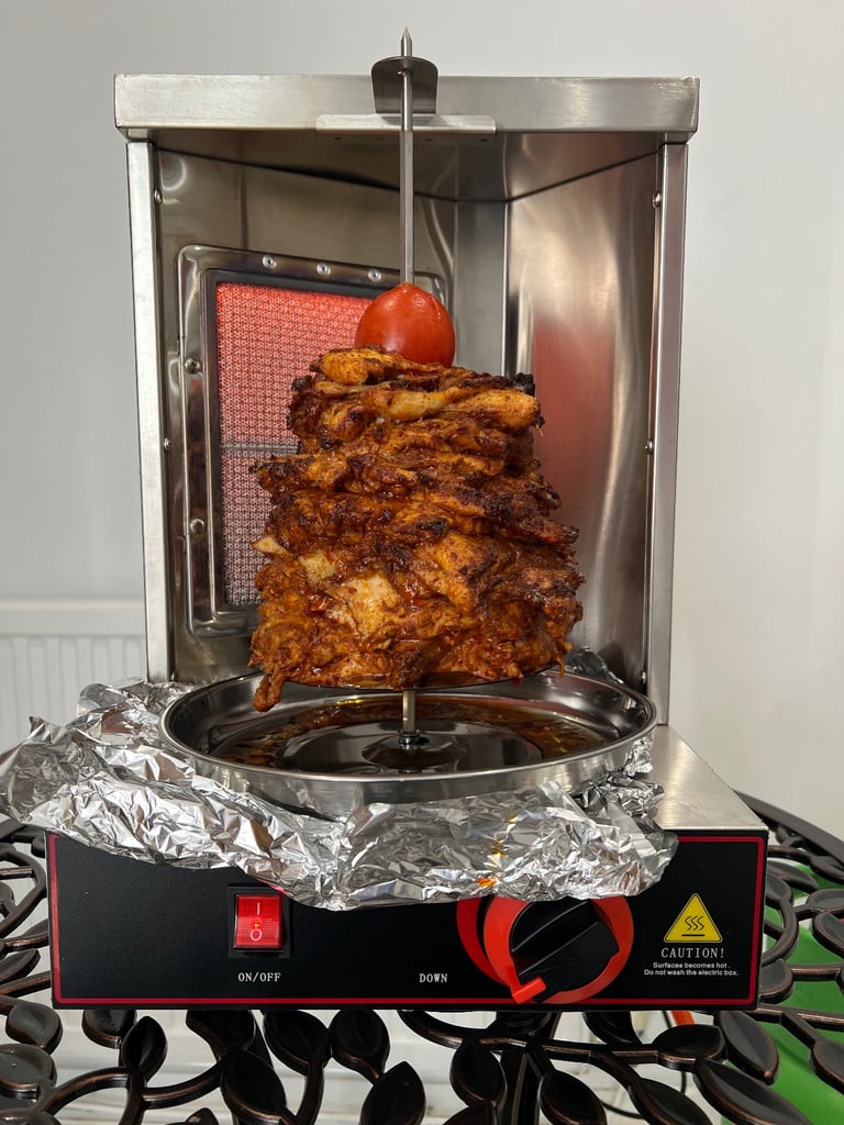 Mini Shawarma / Kebab Grill Machine – Stainless Steel – 3kg Capacity