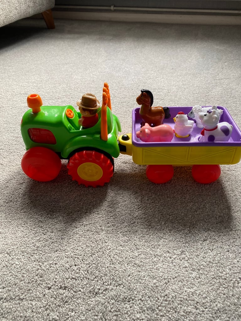 Tractor with Trailer and Animals