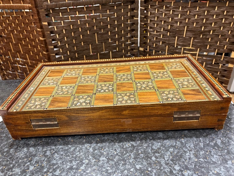 Vintage backgammon hand made board 