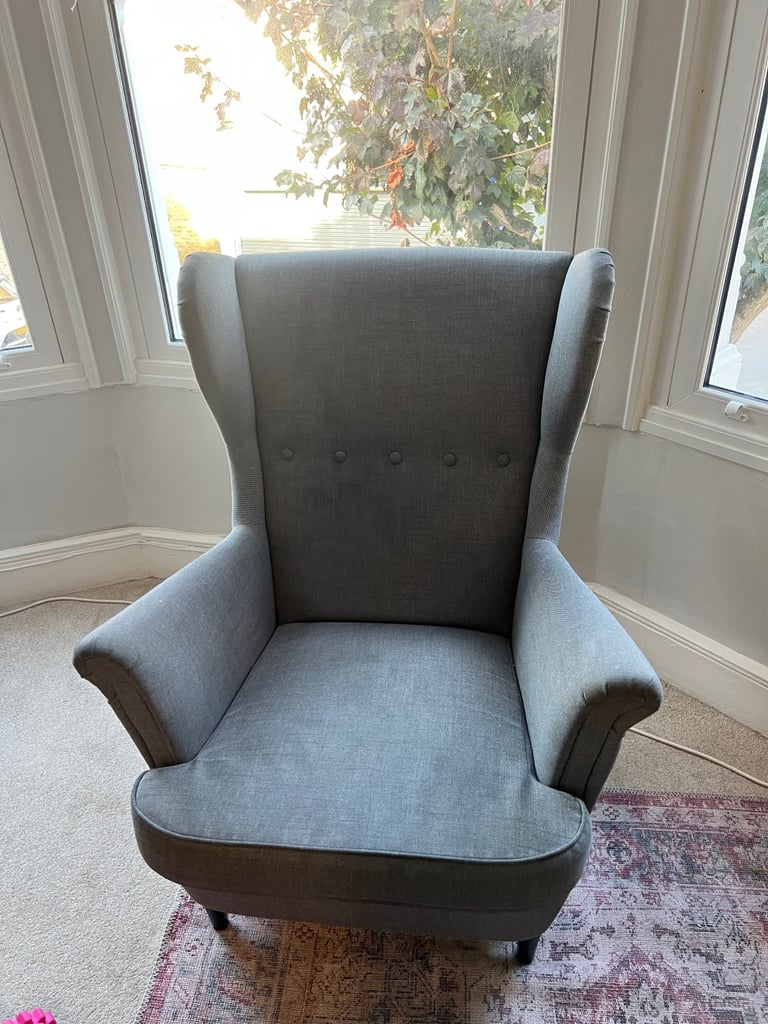 image for Grey armchair IKEA 