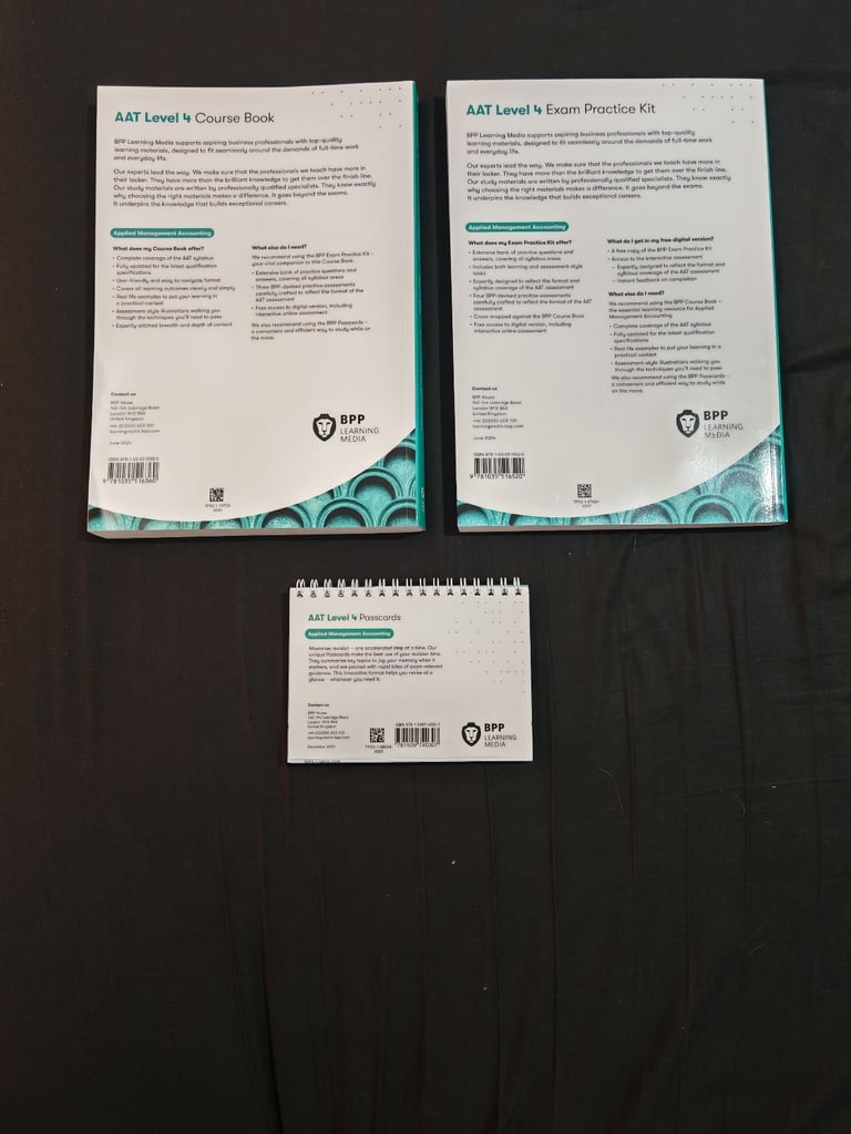 AAT LEVEL 4 APPLIED MANAGEMENT ACCOUNTING
