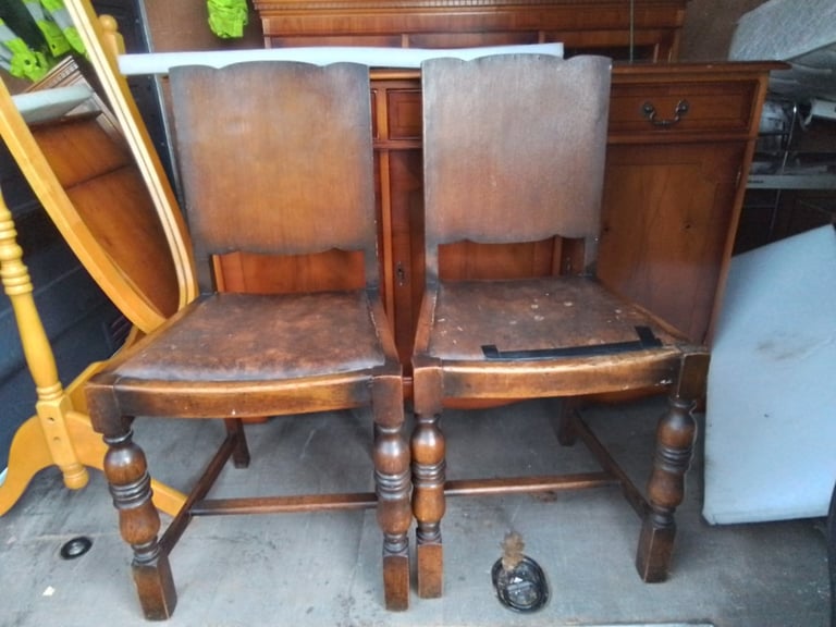 Vintage Solid Wooden Chairs
