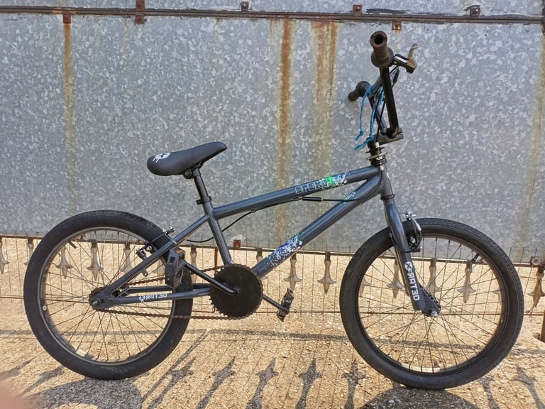 X-RATED SPEKTOR(GREY/BLACK)20 INCH WHEEL BMX BIKE,GIRO EQUIPED,ALLOY BRAKES