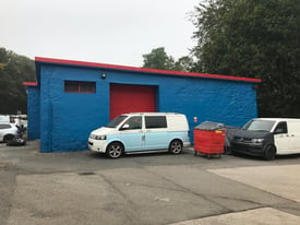 Motor trade to let in Penzance, from £285 per week. 24 hour access, office, toilet.