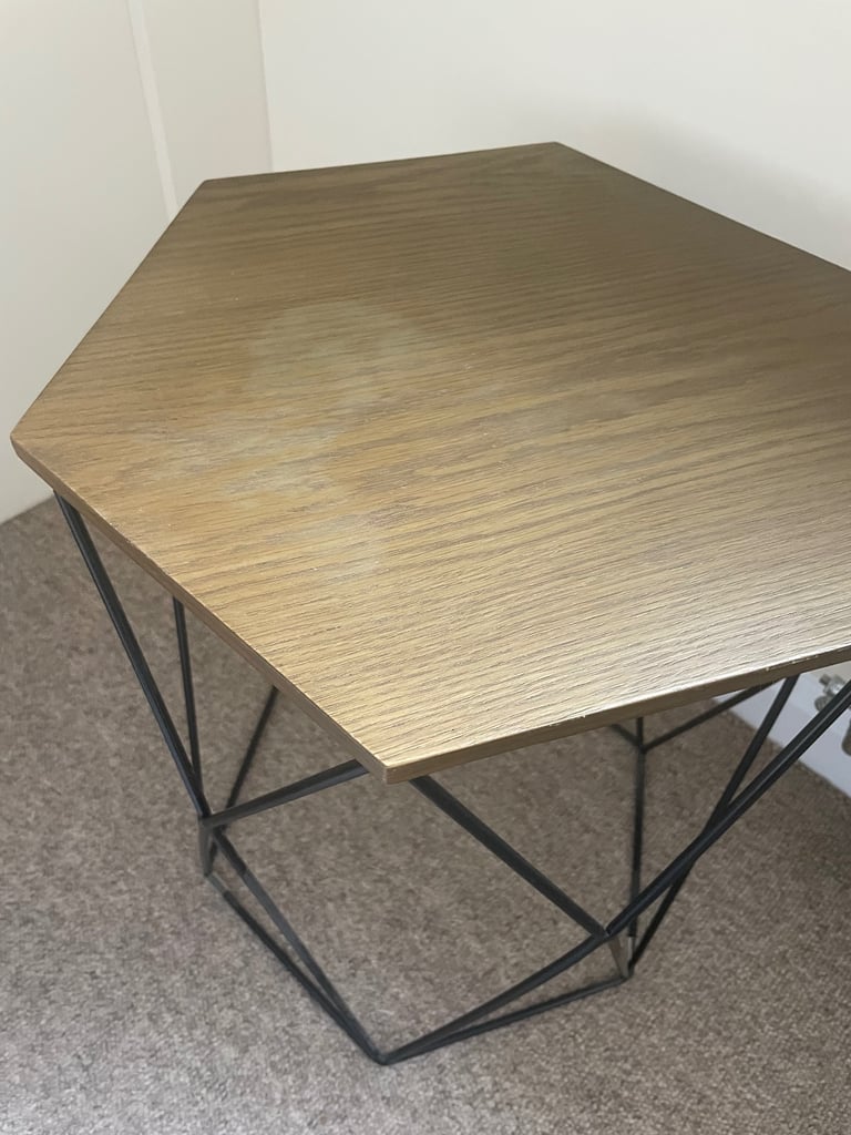 Next Wood and metal side table 