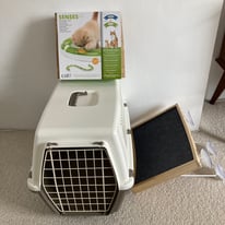 Cat/small dog carrier, cat window perch and Catit Senses toy