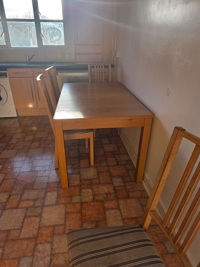 image for Table and 4 chairs