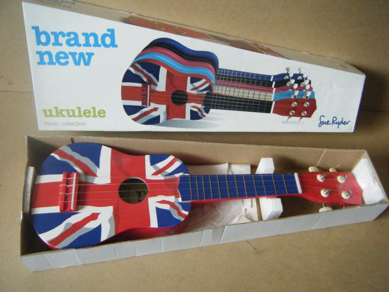 image for Sue Ryder (UNION JACK SOPRANO UKELELE). Used condition in box.