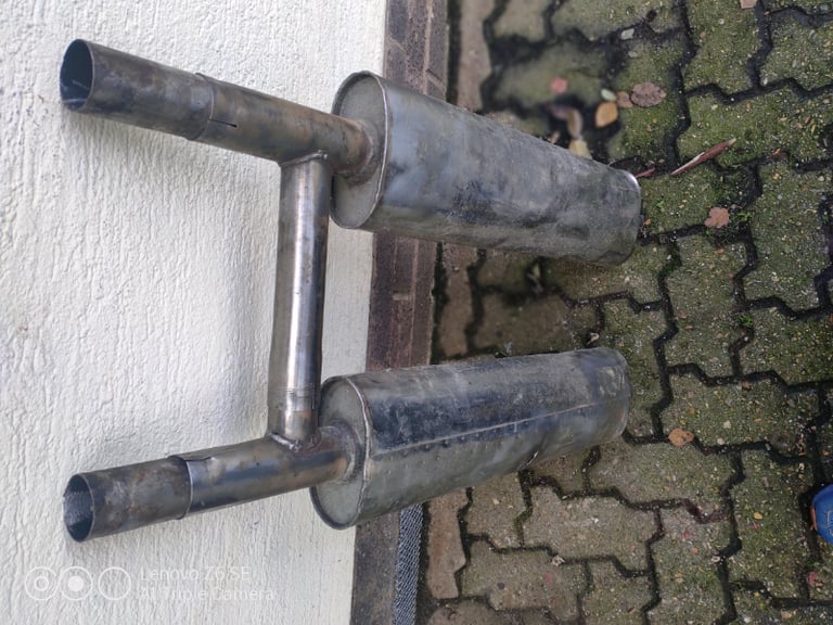 TR8 / TR7 center stainless steel exhaust silencers