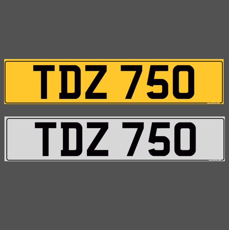 image for TDZ 750 - Dateless Cherished Registration Number Plate - BMW 750 Maybe?