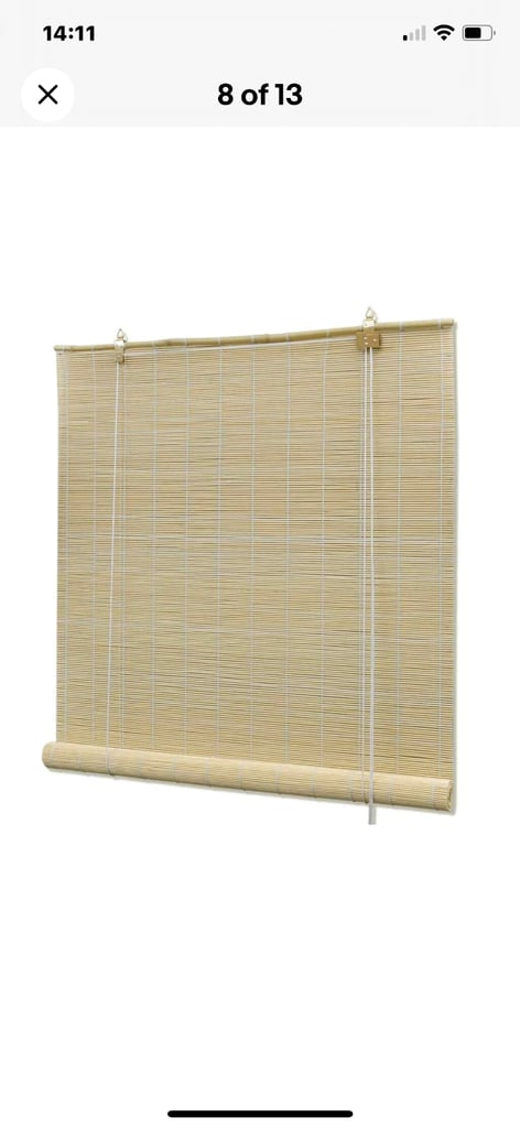 Bamboo blinds 2 sizes  sold separately 