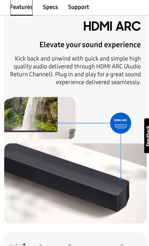 Samsung 450F Soundbar Unboxed Brand New