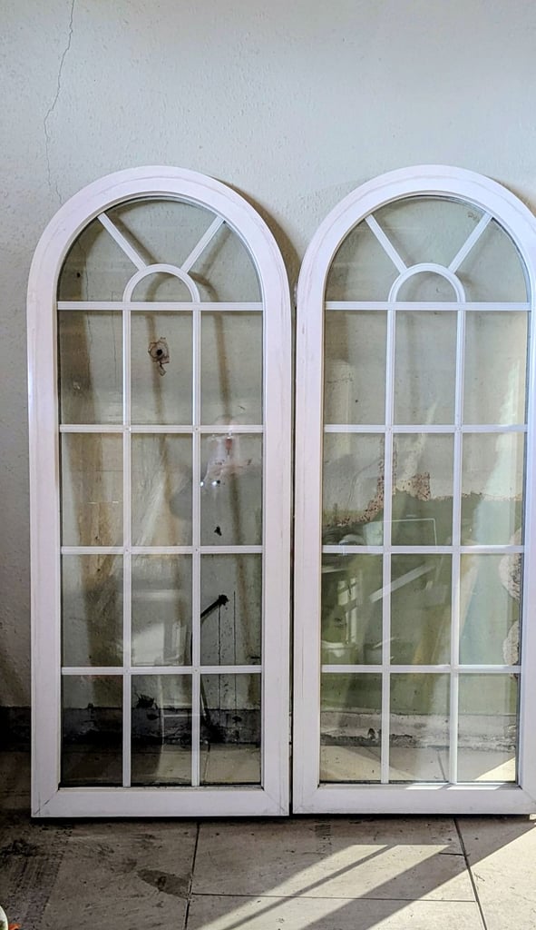 image for UPVc White Arched Windows