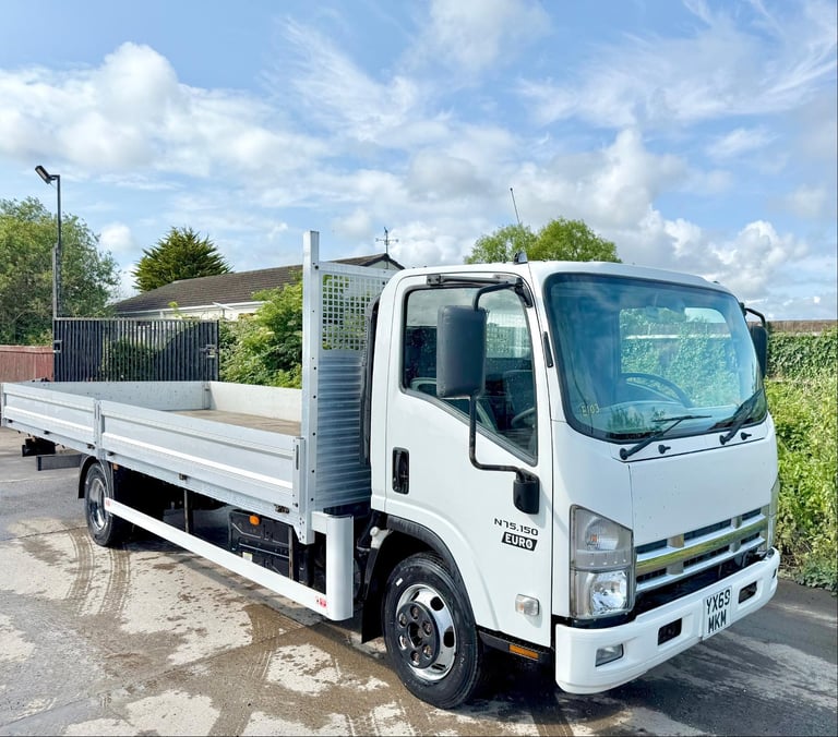 2019 ISUZU FORWARD N75,150 DROPSIDE ALLOY FLATBED 21FT EURO-6 U-LEZ SCAFFOLD