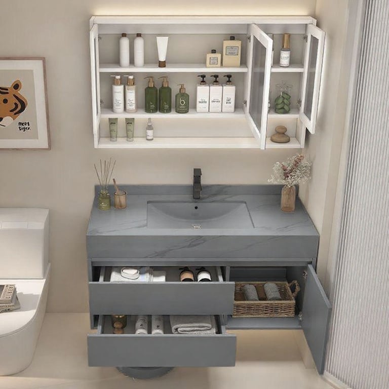 image for CLEARANCE – Luxury Floating Rock Slate Countertop Wash Basins – £150 - NEW