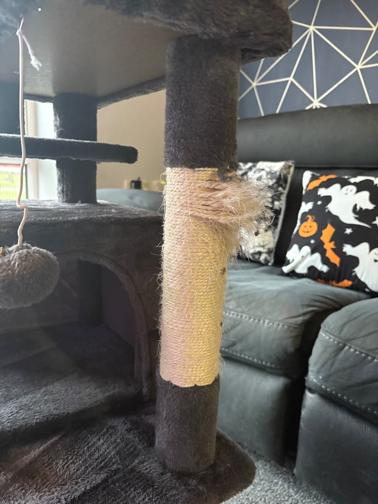 Cat Tree, 158cm Cat Tower, Dark Grey