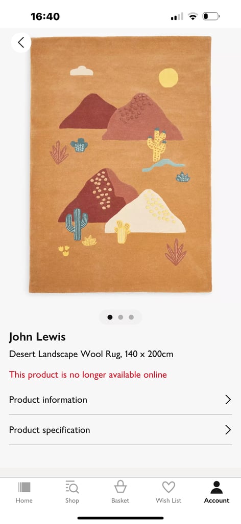 image for John Lewis wool carpet 