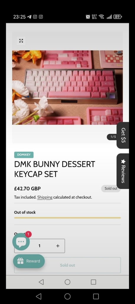 image for Keyboard keys pink