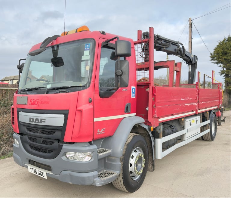 image for 2015 DAF LF 55.250 HIAB XS111 GRAB CRANE DROPSIDE 18 TON EURO-6 186,000 MILES