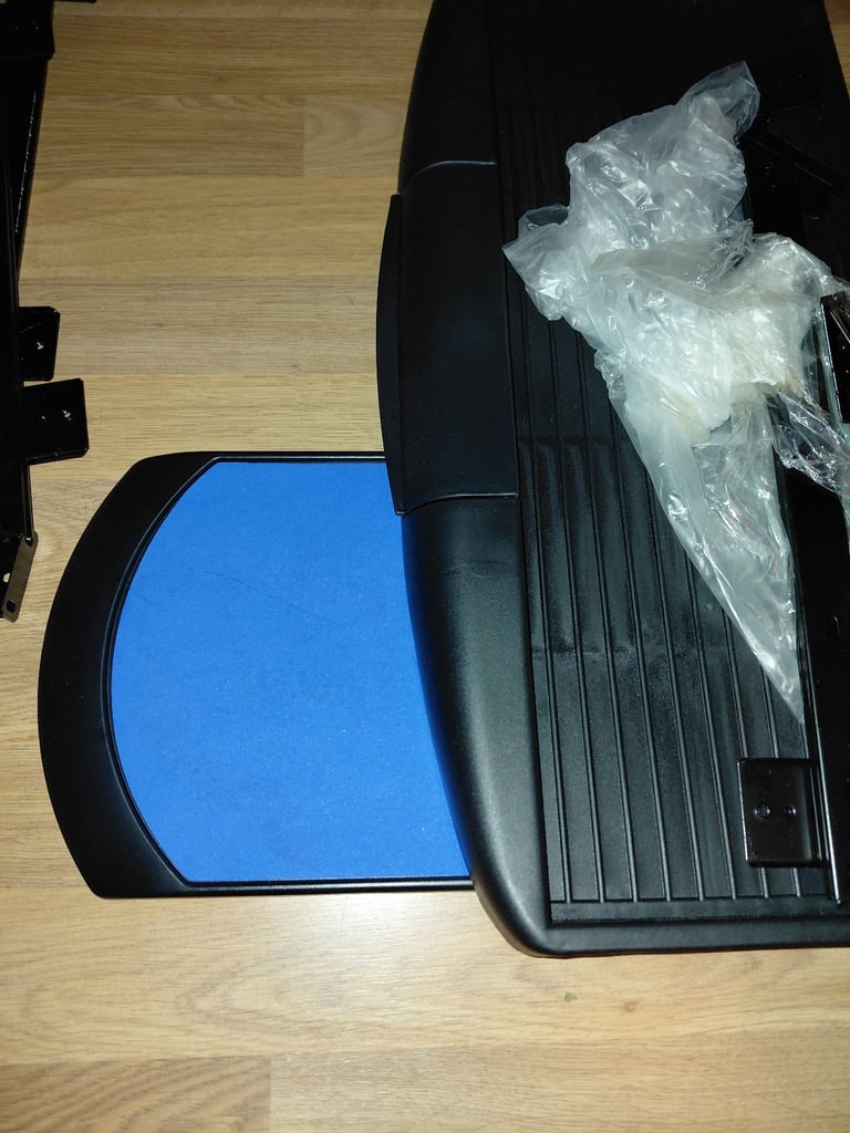 2 x Pull out keyboard tray with fold away mouse pad and pen storage 