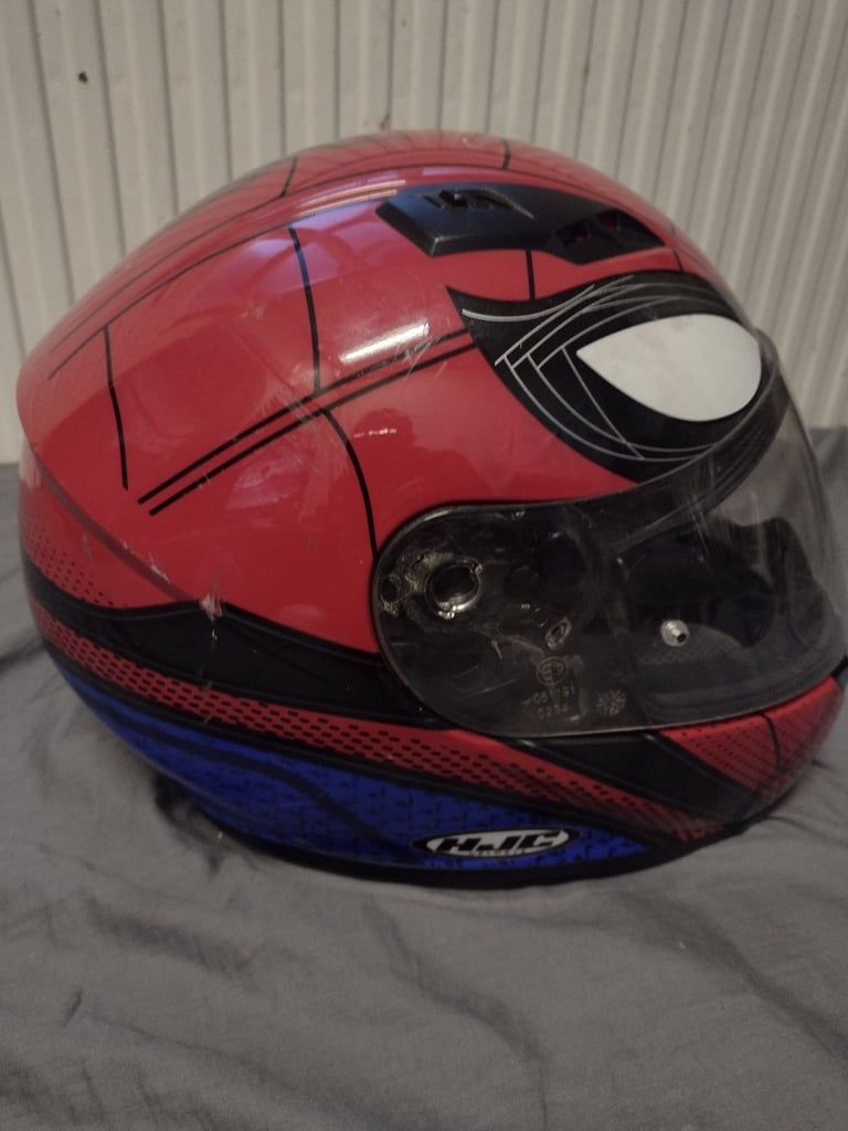 HJC CS-15 Spider-Man Motorcycle Helmet – Size L (59–60 cm) – Used