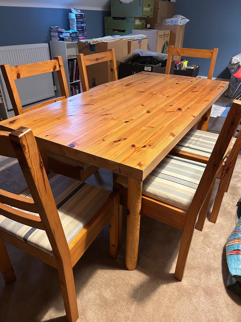 Table and 6 chairs