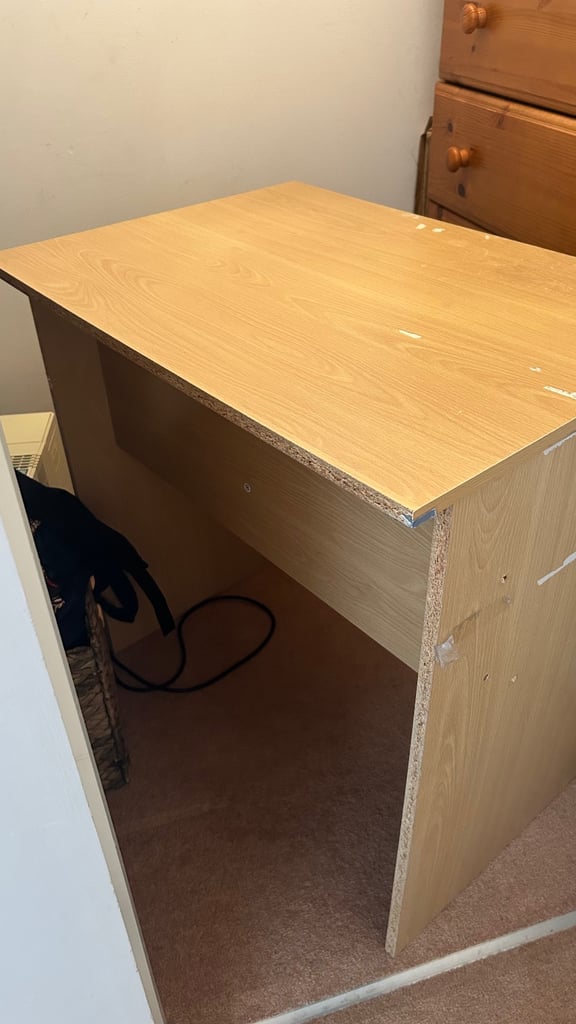 Computer desk without keyboard